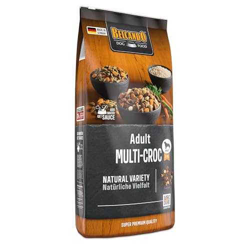 Belcando Adult Multi-Croc Trockenfutter für Hunde mit Gemüsechips und Reis 12,5 kg