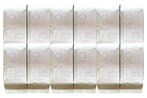 [6カ月定期便]『TASTORY COFFEE AND ROASTER』自家焙煎スペシャルティコーヒー豆 デカフェコース・粉(中挽き)(1回200g×2袋/全6回)