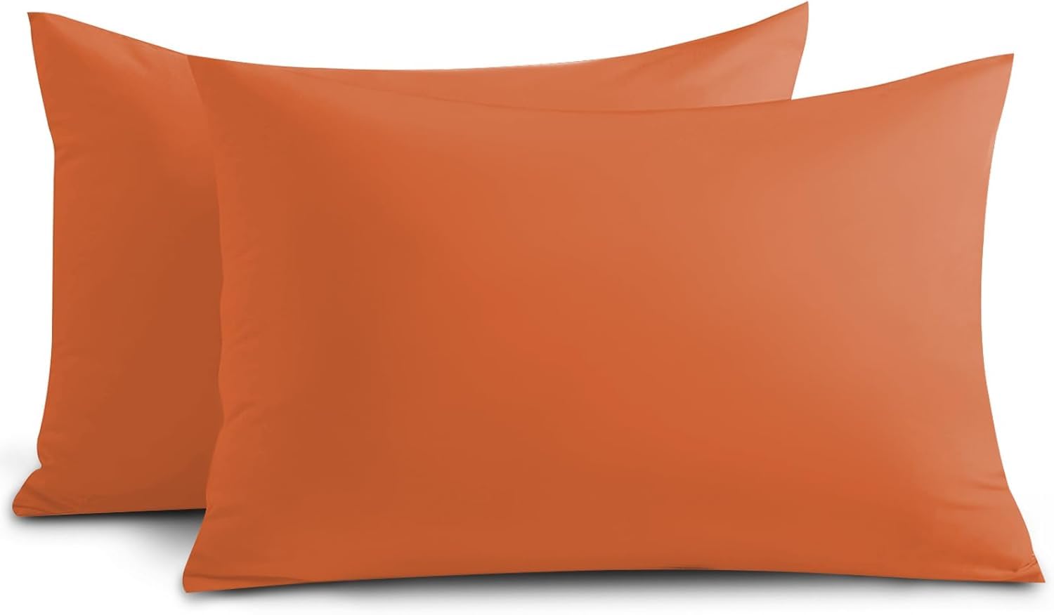 Yorkshire Bedding Rust Pillow Cases 12 Pack 100% Soft Brushed Microfiber Hypoallergenic Pillowcases with Envelope Closure - Fade & Stain Resistant Housewife Pillow Covers (50 X 75 Cm)