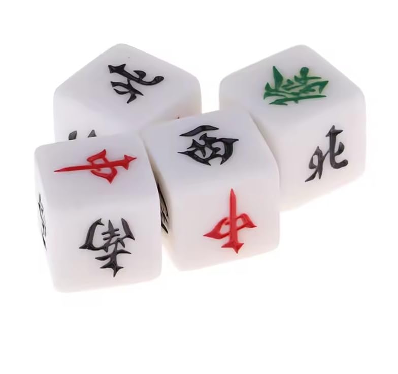 Set 4 dados de viento para Mahjong de 22 mm miniatura 1