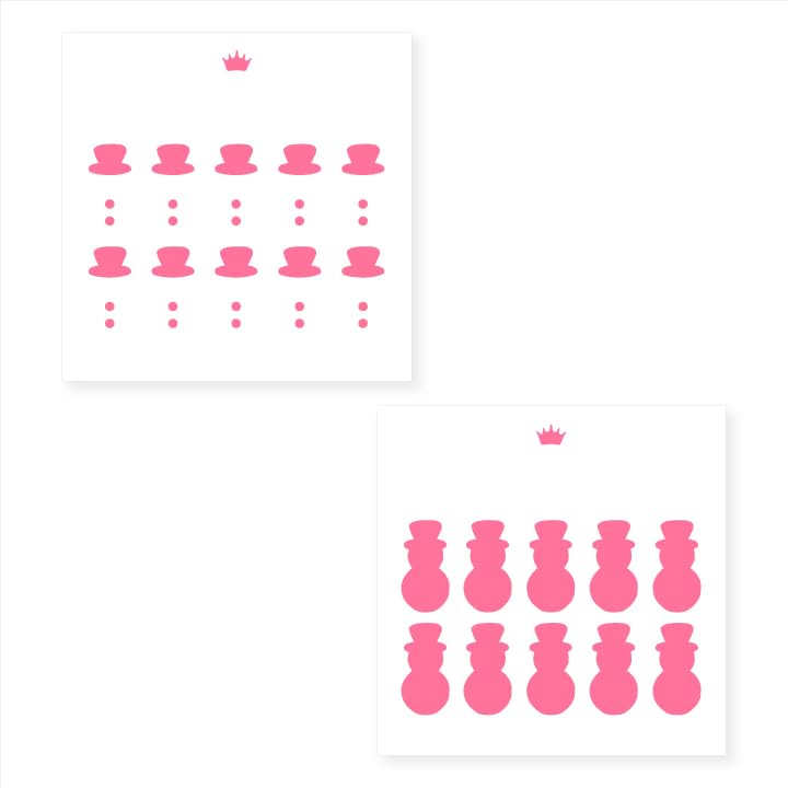 Snowman 2pc Sprinkle Stencil