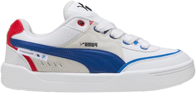 PUMA Mens BMW M Motorsport Park Sk8 Lace Up Sneakers Shoes Casual - White