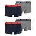 Produktbild Puma Herren Shortboxer Unterhosen Trunks 4er Pack, Wäschegröße:XL, Artikel:-006 Blue/Grey Melange