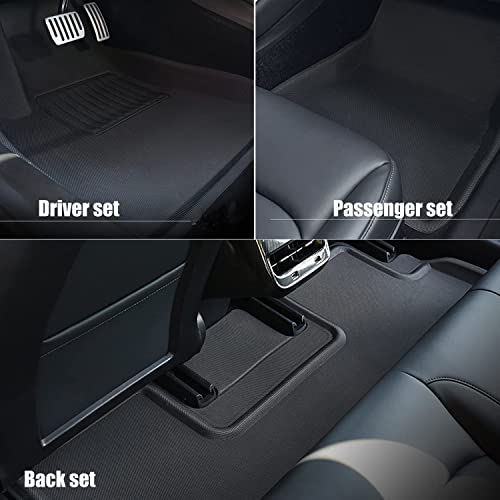 Tesla Model 3 Floor Mats - Tpe All-Weather Waterproof Accessories For 2023 2022 2021 Upgraded Odorless Durable Rear Trunk Mat Floor Liners, Interior Accessories #TOP6