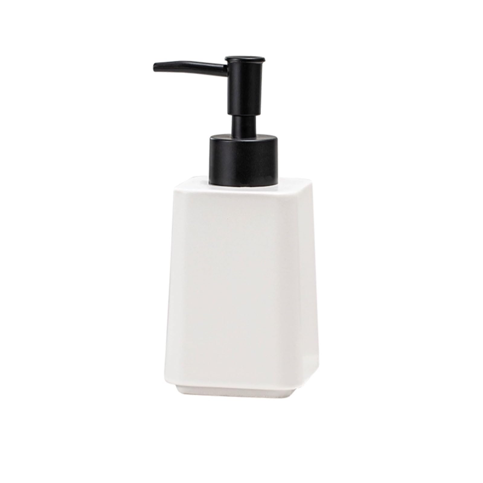 10.1oz Ceramic Soap Dispenser Matte and Pump, Anti-Slip Base, Countertop Lotion for Bathroom Kitchen(Wei�)