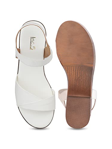 Image of Inc.5 Women's 101310 White Heeled Sandal