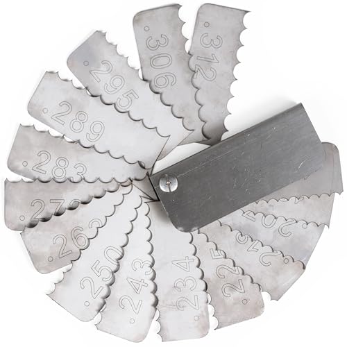 Garage Door Spring Measure Tool, 187 to .312 Precise Stainless Steel Wire Gauge Tool, Torsion Spring...