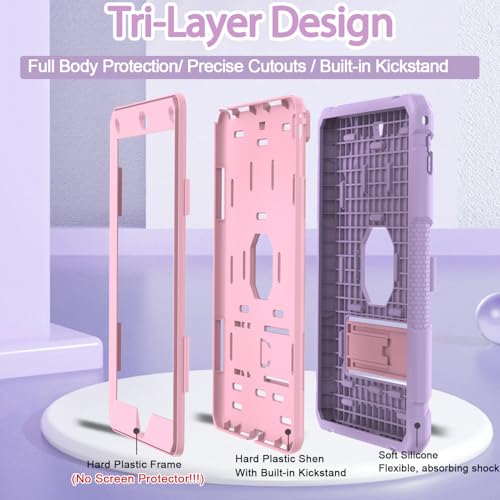 Coque de protection antichoc pour iPad 10.2 avec support et porte-crayon intégrés - 3