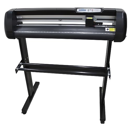 LGXEnzhuo 24 Inch Vinyl Cutter Cutting Machine 500g Vinyl Cutter Plotter LCD Display with Software and Stand Heat Press