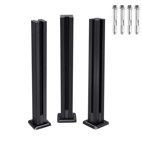 XMTECH Postes para barandilla de cristal, soporte de cristal, abrazadera de cristal, acero inoxidable 304, poste de barandilla de cristal para piscina al aire libre - Valla de