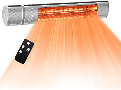 Amazon.com: Sun Joe SJPH1500E-P2 5118 BTU Remote Controlled Water-Resistant  Electric Indoor/Outdoor Patio Infrared Heater w/Wall Mount Bracket :  Everything Else
