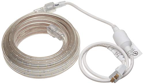 CBConcept UL Listed, 20 Feet, 2100 Lumen, 6000K Pure White, Dimmable, 110-120V AC Flexible Flat LED Strip Rope Light, 360 Units 3528 SMD LEDs, Indoor Outdoor Use, Accessories Included, Ready to use - Thumbnail 2