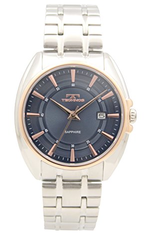 Montre homme 3 aiguilles date T6619PN argent classique avec bracelet métal ajustable