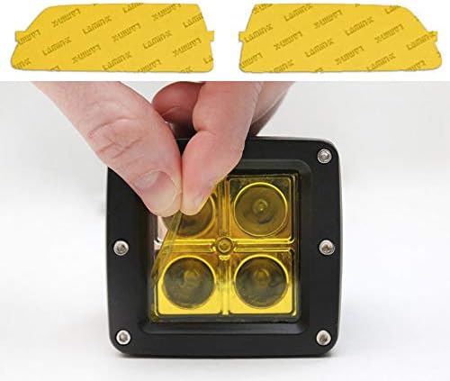 Lamin-x Cubiertas de luz antiniebla amarillas de ajuste personalizado para base Chevy Corvette C6 (05-13)