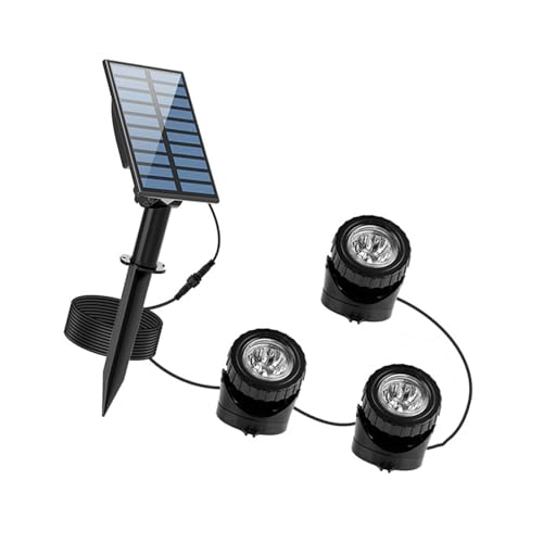 Lampe solaire piscine étanche extérieur éclairage bassin 2000 mAh