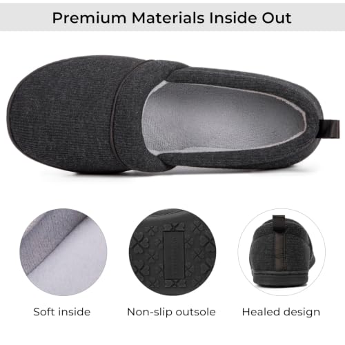 Image of HomeTop Women's Comfy Loafer Slippers Memory Foam Non-slip House Shoes