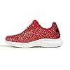 K KIP WOK Girls Glitter Sneakers Sparkle Slip On Walking Shoes for Kids/Children Breathable Running Sneakers