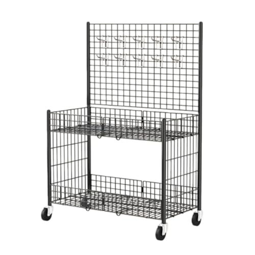 Damika ��I 2�w ���[���b�N �L���X�^�[�t�� ����Z�b�g �t�b�N�t�� �܂��ݎ� �y�� ���@�\���[�J�[�g �o�X �X���̔����p �����I �X�[�p�[�̒I (���A��100mm�A3�C���`�z�C�[��4��+�t�b�N10�t��) [���s�A���i]