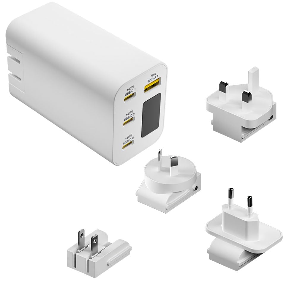 Gan 280 W Charger OLED 4-Port 140W Quick Charge - Dettaglio