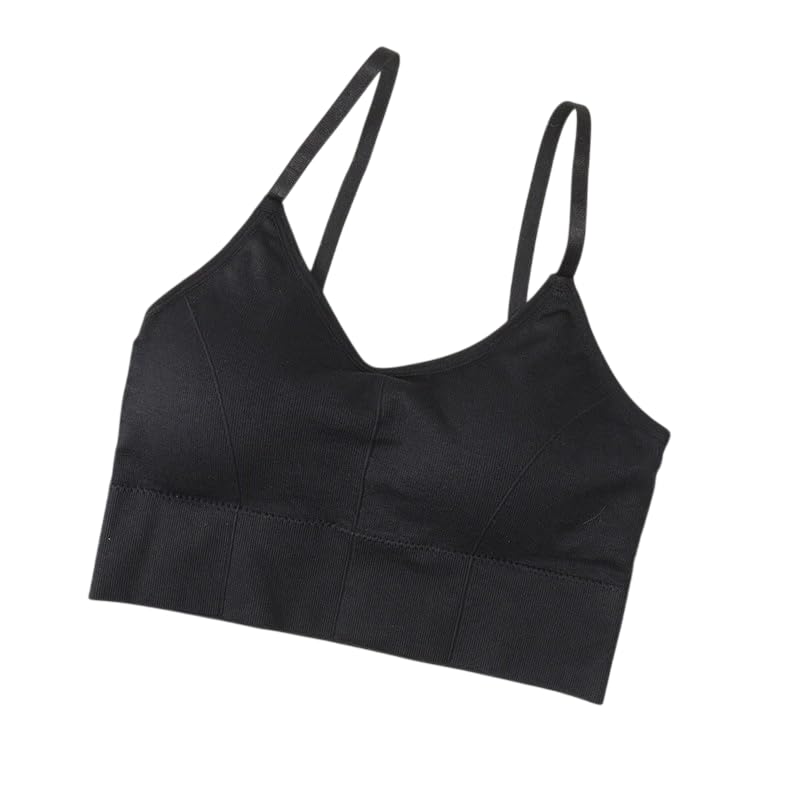 styles sequence Womens Cotton Wirefree Removable Pads Sports Bra Free Size-FB-98 (Pack of 1)-picture-15