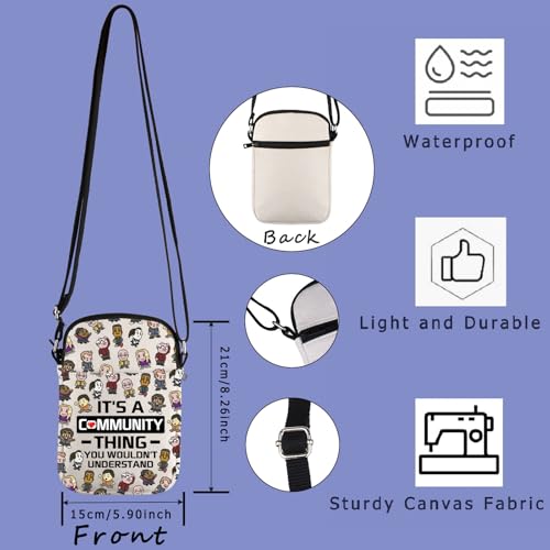 TV Show Gift Bit Greendale College Cult College 9 Bit Video Game Characters Crossbody Bag2