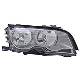 1x Scheinwerfer rechts Scheinwerfer Hauptscheinwerfer Frontscheinwerfer rechts titan H7/H7 für Modell 3er Cabriolet E46 mit Stellmotor LWR