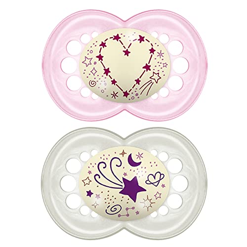 MAM Night Pacifiers (2 Count), MAM Pacifiers 6+ Months, Best Pacifier
