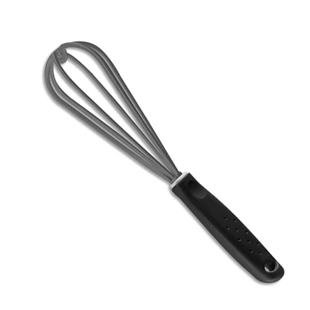 Utilita Gray Nylon Whisk with Black Polypropyplene Handle