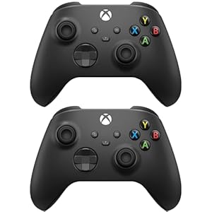 Microsoft Xbox Core Wireless Controller 2-Pack Bundle – Carbon Black – Xbox Series X|S, Xbox One, and Windows Devices