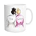 Produktbild Sampson Milne Brautjungfer mit Braut-besten Freund-Geschenken, Halloween-Weihnachtshochzeits-Bachelorette Geschenk, Kaffeetasse, 11-Unze-feines Knochen-keramisches Weiß