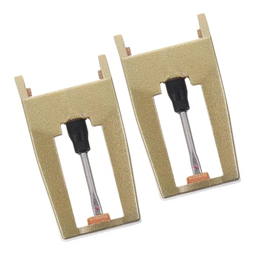 GLSTOY 2 Piezas De Lápiz Óptico Limpiador De Cable Cancelado Jugador Estudio Registro Proyecto Tocadiscos Placa Giratoria Audio- De Vinilo Equipo Aluminio Golden