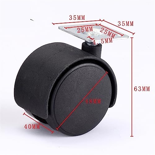Roue de table 48mm : réparez votre meuble bloqué grâce à cette roulette pivotante - 2