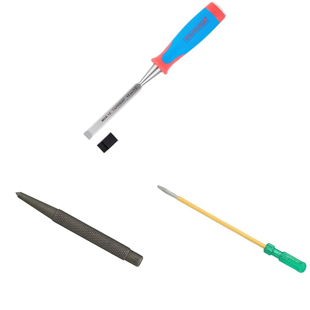 Taparia WCB12 Steel (12mm) Bevelled Edge Chisel (Blue and Silver) (B0BC284SKB) Amazon Price History, Amazon Price Tracker