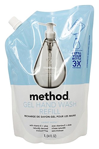 Method, MTH00652, Sweet Water Gel Hand Wash Refill, 1 Each, Clear