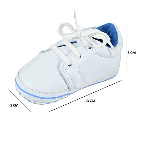 Image of Baby Boys & Baby Girls Shoes & Sandals for Boys & Girls, Infant Shoes /Infant Sandals for Newborn, First Walking Baby Shoe (3C, White)