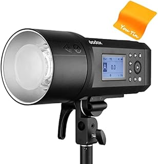 Godox Outdoor Flash Monoligh AD600Pro 600Ws t TTL 2.4G 1/8000s High-Speed Sync, 2600mAh Battery 360 Full Power Flashes,0.01-0.9s Recycle Compatible with Canon Nikon Sony FUJIFILM Olympus Panasonic