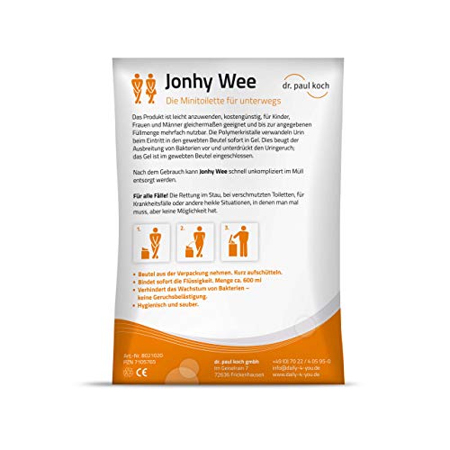 Mini toilette Jonhy Wee, confezione da 3 pezzi