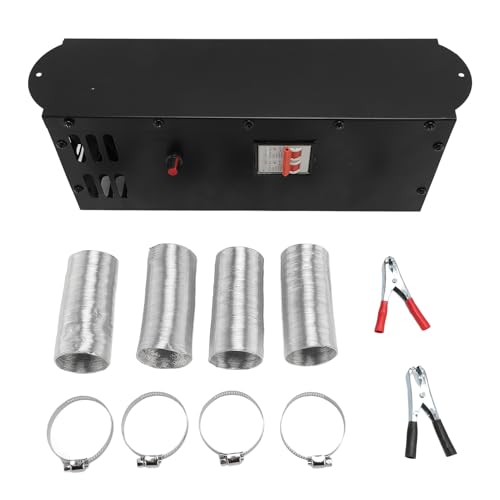 Portable Space Heater, 800W Variable Frequency Heater 4 Outlets Adjustable Defogger for Heating, Cooling with Multi Directional Airflow