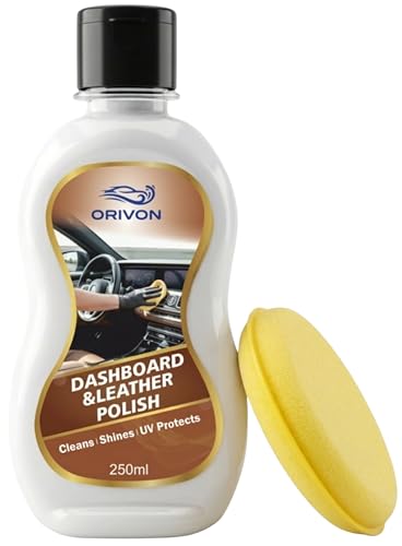 Orivon dashboard polish for car interior | car dashboard polish to Protect from UV Rays and Fading | Enhances Gloss on Dashboard & Plastic Interior Surfaces -250 ML
