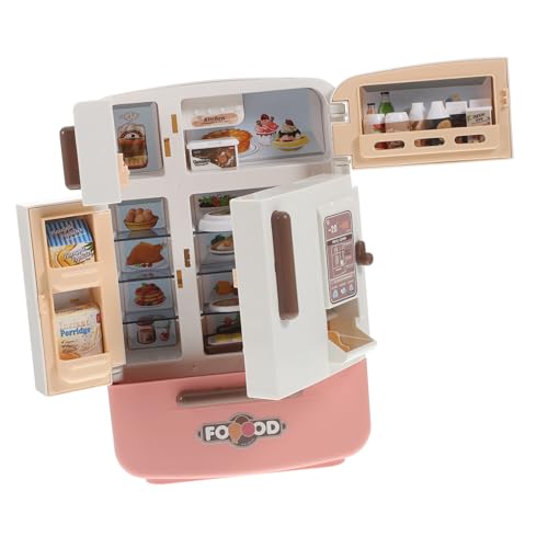 Frigo miniature ORFOFE avec accessoires de cuisine et nourriture pour mini maison