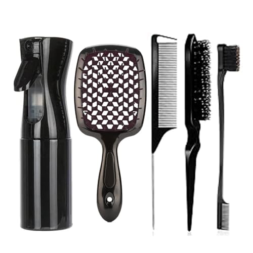 WENHA(ȓX) 5/Zbg wAuV J[[wA J[ubge[R[Zbg GbWwAuV J[[wAuV TwAc[(5 pcs set Black2)