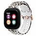 Goseth Compatible with Samsung Galaxy Watch Active (40mm)/Active2 Bands, Silicone Wrist Strap Replacement Buckle Band for Galaxy Watch Active (Leopard Brown)