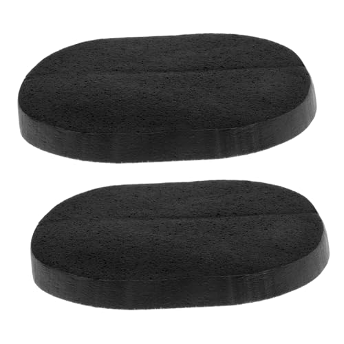 BESTYASH 2Pcs Charcoal Cleansing Sponge for Face Cleaning and Exfoliation Natural Ingredients for Gentle Skin Care Soft Texture for Makeup Removal
