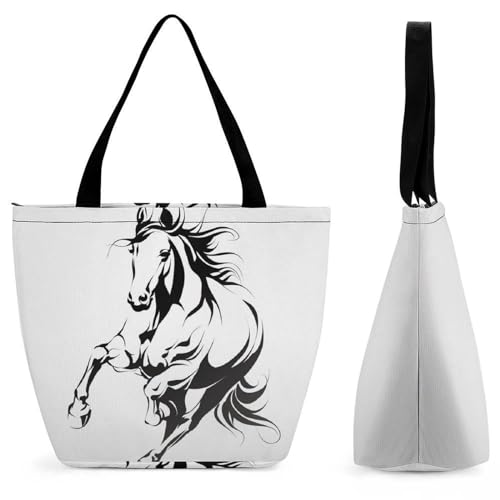 Sac de shopping peinture de cheval idéal pour vos voyages et sorties
