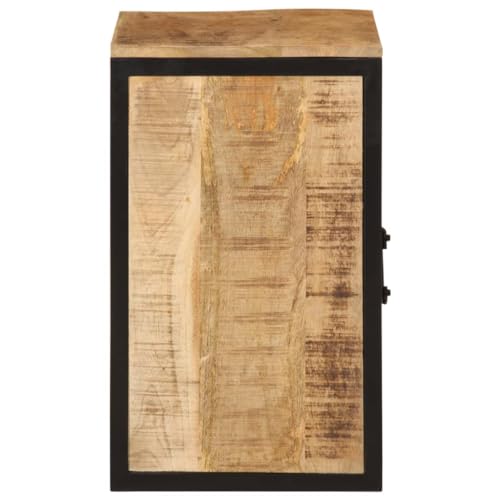 Muebles de baño compactos de madera de mango y hierro: orden con estilo 6