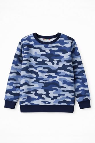 Image of Trampoline Boys Camouflage T-Shirt & Track Pant Set, Terry Loop Fabric