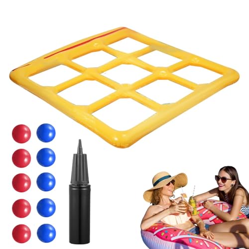 Gonflables pour piscine et jeu de lancer flottant interactif multi-joueurs