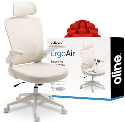 Oline ErgoAir Ergonomic Office Chair – Adjustable Lumbar...
