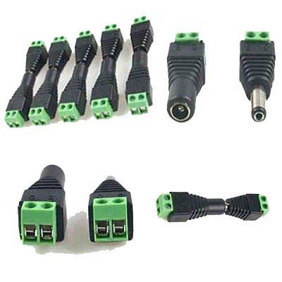 Image of DIY Crafts Pack Of 10 Pair, 10 Pcs Male And 10 Pcs Female, 10 Pair 20 Pcs /Male and Female Dc Power Jack Adapter Connector Plug Branded DIY Crafts fo (Pack Of 10 Pair, 10 Pcs Male And 10 Pcs Female)