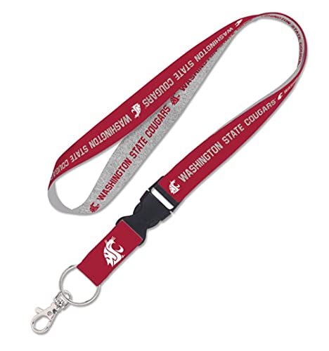 Washington State Cougars WSU Lanyard with Detachable Buckle 1